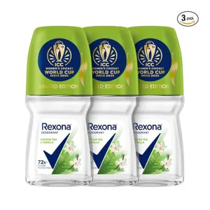 Rexona Matcha Tea & Vanilla Antiperspirant Roll-On for Women | 72H Odour Protection at ₹300 | Amazon Deal Rexona Matcha Tea & Vanilla Antiperspirant Roll-On for Women | 72H Odour Protection at ₹300 | Amazon Deal