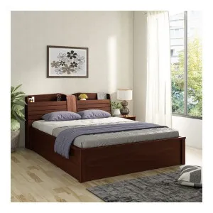 HomeTown Magnum King Bed with Box Storage in Urban Walnut at ₹23400 | Amazon Deal HomeTown Magnum King Bed with Box Storage in Urban Walnut at ₹23400 | Amazon Deal