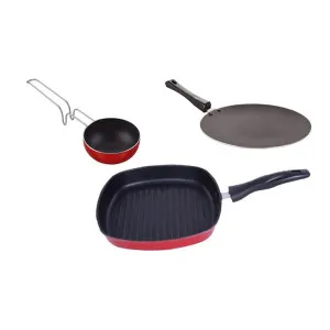 Nirlon Non-Stick PFOA Free Pots & Pans Giftset of 3 at ₹1104 | Amazon Deal Nirlon Non-Stick PFOA Free Pots & Pans Giftset of 3 at ₹1104 | Amazon Deal
