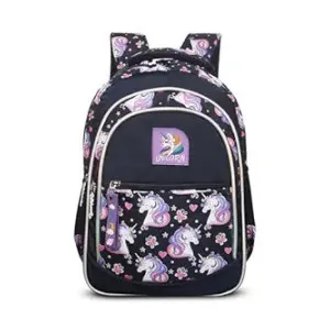 Unicorn Printed School Backpack for Girls Ages 6-9 Unicorn Printed School Backpack for Girls Ages 6-9