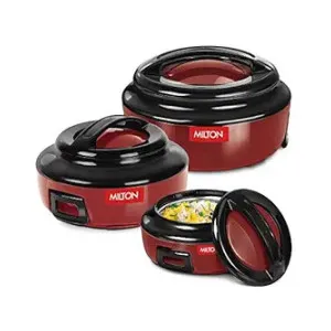 Milton Ernesto Inner Stainless Steel Jr. Casserole Set of 3 at ₹999 | Amazon Deal Milton Ernesto Inner Stainless Steel Jr. Casserole Set of 3 at ₹999 | Amazon Deal