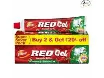 Dabur Red Gel Ayurvedic Toothpaste 300g (Pack of 2) for Healthy Gums & Dental Care – Rs. 123 Dabur Red Gel Ayurvedic Toothpaste 300g (Pack of 2) for Healthy Gums & Dental Care – Rs. 123
