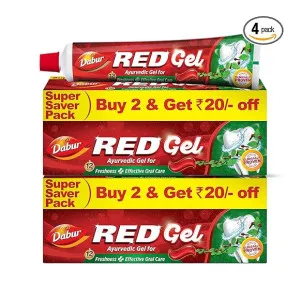 Dabur Red Gel Ayurvedic Toothpaste at ₹196 | Amazon Deal Dabur Red Gel Ayurvedic Toothpaste at ₹196 | Amazon Deal