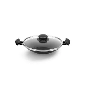 Pigeon Non-Stick Appachetty with Lid, 200mm, Black Pigeon Non-Stick Appachetty with Lid, 200mm, Black