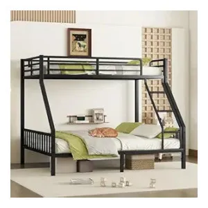 Twin XL Over Queen Heavy Duty Metal Bunk Bed Frame for Adults at ₹9998 | Amazon Deal Twin XL Over Queen Heavy Duty Metal Bunk Bed Frame for Adults at ₹9998 | Amazon Deal