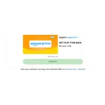 Get Rs 100 Cashback on Amazon Prime Payment Get Rs 100 Cashback on Amazon Prime Payment