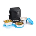 Signoraware Trio Stainless Steel Lunch Box (500ml+400ml+200ml) at ₹450 | Amazon Deal Signoraware Trio Stainless Steel Lunch Box (500ml+400ml+200ml) at ₹450 | Amazon Deal
