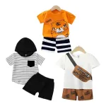 Lofn Unisex-Child Cotton Printed Kids Clothing Sets – Half Sleeve T-Shirt & Shorts Pack Of 3 at ₹338 | Amazon Deal Lofn Unisex-Child Cotton Printed Kids Clothing Sets – Half Sleeve T-Shirt & Shorts Pack Of 3 at ₹338 | Amazon Deal