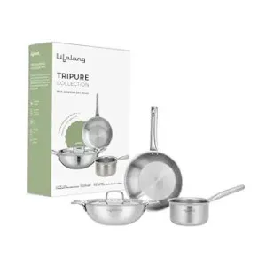 Lifelong Triply 4-piece Cookware Set (Kadai, Frypan, Saucepan) at ₹1799 | Amazon Deal Lifelong Triply 4-piece Cookware Set (Kadai, Frypan, Saucepan) at ₹1799 | Amazon Deal