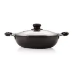 Nirlon Non-Stick Aluminium Induction & Gas Compatible Deep Kadhai with Glass Lid, 22cm- 2.25 Liter at ₹600 | Amazon Deal Nirlon Non-Stick Aluminium Induction & Gas Compatible Deep Kadhai with Glass Lid, 22cm- 2.25 Liter at ₹600 | Amazon Deal
