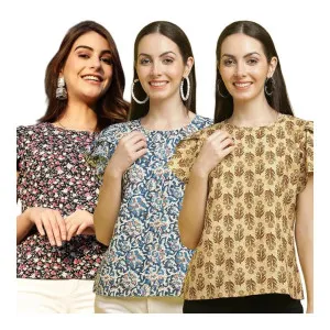 Pinkmint Women’s Printed Combo Tops (Pack of 3) at ₹399 | Amazon Deal Pinkmint Women’s Printed Combo Tops (Pack of 3) at ₹399 | Amazon Deal
