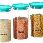 Solimo Airtight Plastic Containers Set of 4 at Rs.266 Solimo Airtight Plastic Containers Set of 4 at Rs.266