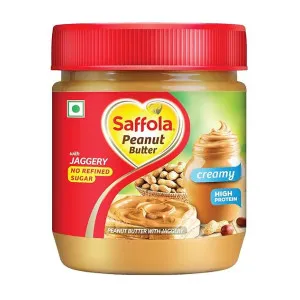 Saffola Peanut Butter with Jaggery 350gm – High Protein, No Refined Sugar Deal Saffola Peanut Butter with Jaggery 350gm – High Protein, No Refined Sugar Deal