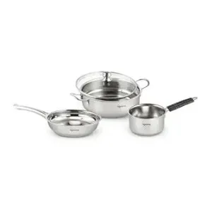 Lifelong 4 piece Stainless Steel Cookware Set at ₹1019 | Amazon Deal Lifelong 4 piece Stainless Steel Cookware Set at ₹1019 | Amazon Deal