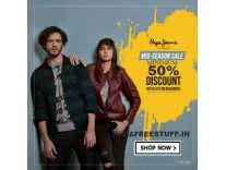 Pepe Jeans Clothing: Min 70% to 80% off from Rs.232 at Amazon Pepe Jeans Clothing: Min 70% to 80% off from Rs.232 at Amazon