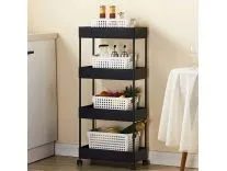 Pinkwhale 4 Compartments Plastic Storage Trolly – Rs 279 Pinkwhale 4 Compartments Plastic Storage Trolly – Rs 279