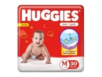 Huggies Complete Comfort Dry Tape Medium Baby Diapers, 30 Count – Rs 304 Huggies Complete Comfort Dry Tape Medium Baby Diapers, 30 Count – Rs 304