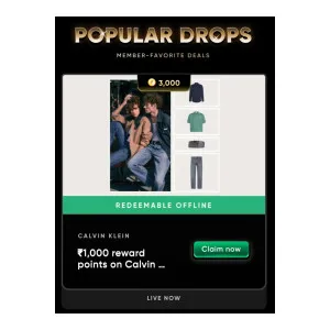 Cred x Calvin Klein Loot with FREE Shopping up to ₹1100 at ₹400 | Cred Deal Cred x Calvin Klein Loot with FREE Shopping up to ₹1100 at ₹400 | Cred Deal