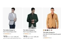 Indian Garage Men’s Suits & Blazers Upto 81% Off From Rs 779 Indian Garage Men’s Suits & Blazers Upto 81% Off From Rs 779
