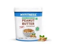 MyFitness All Natural Crunchy Peanut Butter 1.25kg for Rs 369 MyFitness All Natural Crunchy Peanut Butter 1.25kg for Rs 369