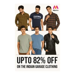 Myntra Up to 82% Off Indian Garage Clothing Myntra Up to 82% Off Indian Garage Clothing