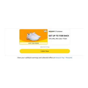 Get 10% Cashback Upto ₹300 on Footwear Orders | Amazon Deal Get 10% Cashback Upto ₹300 on Footwear Orders | Amazon Deal