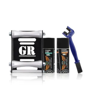 Grand Pitstop Chain Clean & Lube Kit with Brush Grand Pitstop Chain Clean & Lube Kit with Brush