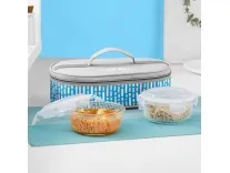 Larah Glassware Lunchbox with Bag 2pc 400ml – Rs. 322 Larah Glassware Lunchbox with Bag 2pc 400ml – Rs. 322