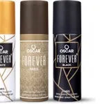 Oscar Forever Deodorant Spray 40ml Pack of 3 at Rs 140 Oscar Forever Deodorant Spray 40ml Pack of 3 at Rs 140