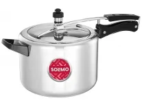 Solimo Aluminium Pressure Cooker 5 Liter Rs. 833 Solimo Aluminium Pressure Cooker 5 Liter Rs. 833