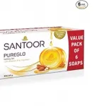 Santoor PureGlo Glycerine Soap 125g (6 Pack) Rs. 231 – Amazon Santoor PureGlo Glycerine Soap 125g (6 Pack) Rs. 231 – Amazon