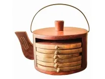 Craftybug Wooden Kettle Coasters Set of 6 – Rs 299 Craftybug Wooden Kettle Coasters Set of 6 – Rs 299