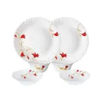 Larah by Borosil Red Lily Opalware Dinner Set at ₹404 | Amazon Deal Larah by Borosil Red Lily Opalware Dinner Set at ₹404 | Amazon Deal