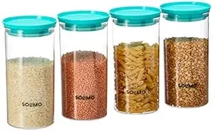 Solimo Airtight Plastic Containers Set of 4 at Rs.266 Solimo Airtight Plastic Containers Set of 4 at Rs.266