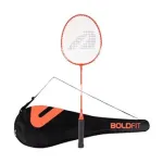 Boldfit Badminton Racket – Aluminium Shuttle Bat with Cover Bag Boldfit Badminton Racket – Aluminium Shuttle Bat with Cover Bag