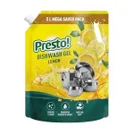 Presto! Dishwash Gel Lemon 5L Refill at Rs 349 Presto! Dishwash Gel Lemon 5L Refill at Rs 349