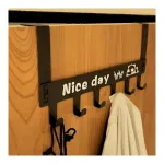 Heavy Duty Carbon Steel Over Door Hanger – Drill-Free Hanging Hooks Heavy Duty Carbon Steel Over Door Hanger – Drill-Free Hanging Hooks