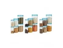 Solimo Plastic Checkered Jar Set of 18 for Rs. 339 – Amazon Deal Solimo Plastic Checkered Jar Set of 18 for Rs. 339 – Amazon Deal