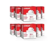 Eveready 10W LED Downlight (Pack of 10) – Rs. 1100 – Amazon Eveready 10W LED Downlight (Pack of 10) – Rs. 1100 – Amazon