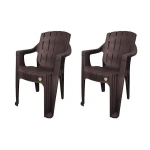 Cello Hercules Chair Set of 2 Matte Brown Cello Hercules Chair Set of 2 Matte Brown