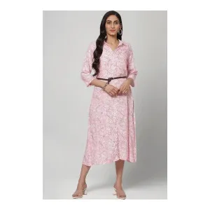 Rangriti Pink Liva A Line Dress at ₹264 | Amazon Deal Rangriti Pink Liva A Line Dress at ₹264 | Amazon Deal