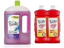 Presto Floor Cleaner Lavender 2L + Bathroom Cleaner 1L (Pack of 2) for Rs.364 @ Amazon Presto Floor Cleaner Lavender 2L + Bathroom Cleaner 1L (Pack of 2) for Rs.364 @ Amazon