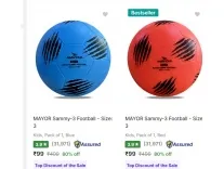 Mayor Footballs Up to 80% Off From Rs 99 at Flipkart Mayor Footballs Up to 80% Off From Rs 99 at Flipkart