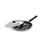 CELLO Non-Stick 12 Cavity Appam Patra with Lid CELLO Non-Stick 12 Cavity Appam Patra with Lid