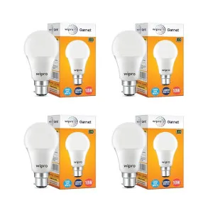 Wipro Garnet 10W LED Bulb (Pack of 4) – Cool Day White Wipro Garnet 10W LED Bulb (Pack of 4) – Cool Day White