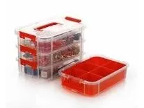 Deal Shuttle Art 3-Tier Stackable Storage Bin With Handle Rs. 232 Deal Shuttle Art 3-Tier Stackable Storage Bin With Handle Rs. 232