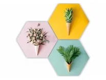 SAF Floral Leaf Cone Pot Painting – Rs. 122 SAF Floral Leaf Cone Pot Painting – Rs. 122