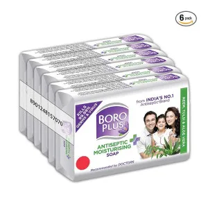 Boroplus Antiseptic & Moisturising Soap with Aloe Vera, Neem, Tulsi (Pack of 6) at ₹119 | Amazon Deal Boroplus Antiseptic & Moisturising Soap with Aloe Vera, Neem, Tulsi (Pack of 6) at ₹119 | Amazon Deal