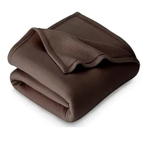 VAS COLLECTIONS 300 TC Fleece Blanket – Brown VAS COLLECTIONS 300 TC Fleece Blanket – Brown