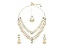 ZAVERI PEARLS Green Meenakari Kundan Pearls Necklace Set – Rs.594 @ Amazon ZAVERI PEARLS Green Meenakari Kundan Pearls Necklace Set – Rs.594 @ Amazon